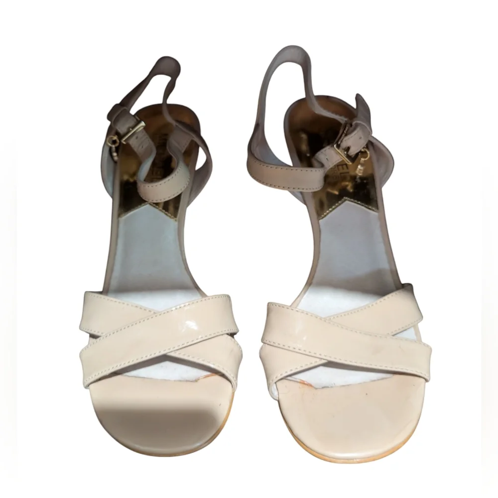 Elegant Cream High Heel Sandals